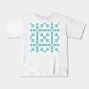 Mediterranean Tile Pattern Kids T-Shirt